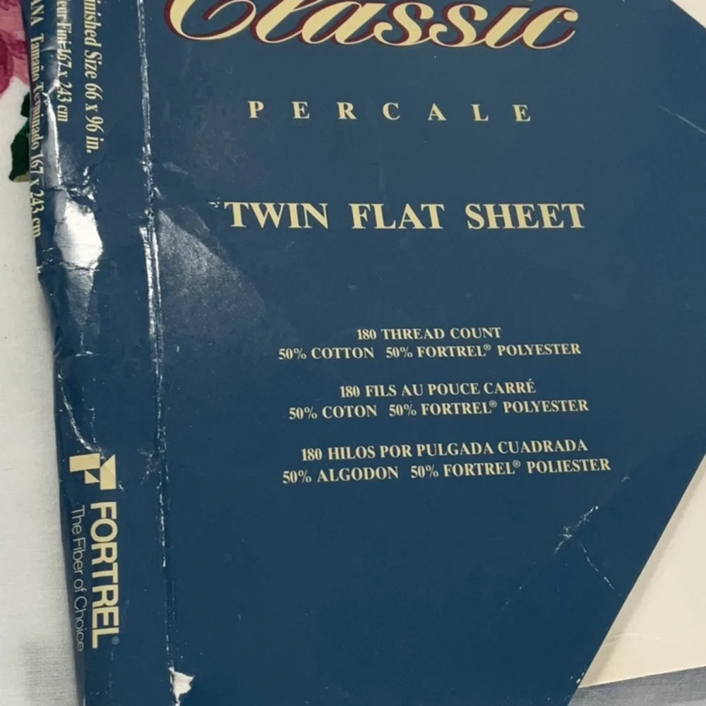 Cannon Classic twin flat sheet. Never-used. 2007